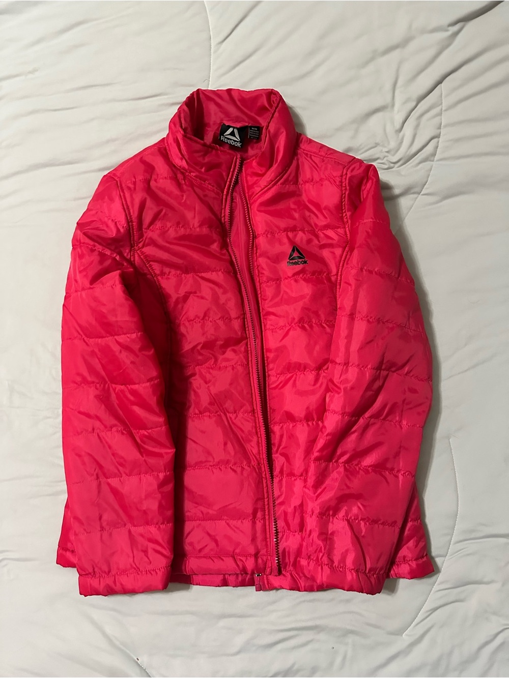 Reebok Hot Pink Kids Puffer Jacket